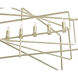 Raiden LED 54 inch Champagne Gold Chandelier Ceiling Light